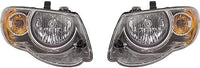 Set Of 2 Front Headlight Assembly Halogen Right Passenger & Left Driver Side Direct Replacement Compatible With 2005-2007 Chrysler Town & Country CH2502152 CH2503152 4857991AD