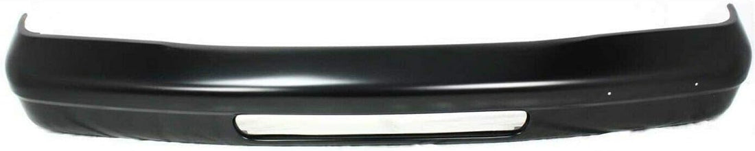 Front Bumper Face Bar Primed Steel With Valance Hole & Without Molding And Pad Holes Direct Replacement Compatible With 1992-2007 Ford E-Series FO1002341 4C2Z17757AAA