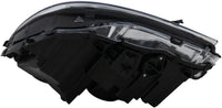 Front Head Light Assembly With Chrome Interior Plastic Right Passenger Side Direct Replacement Compatible With 2012-2014 Mercedes Benz C-Class MB2503187 2048205459