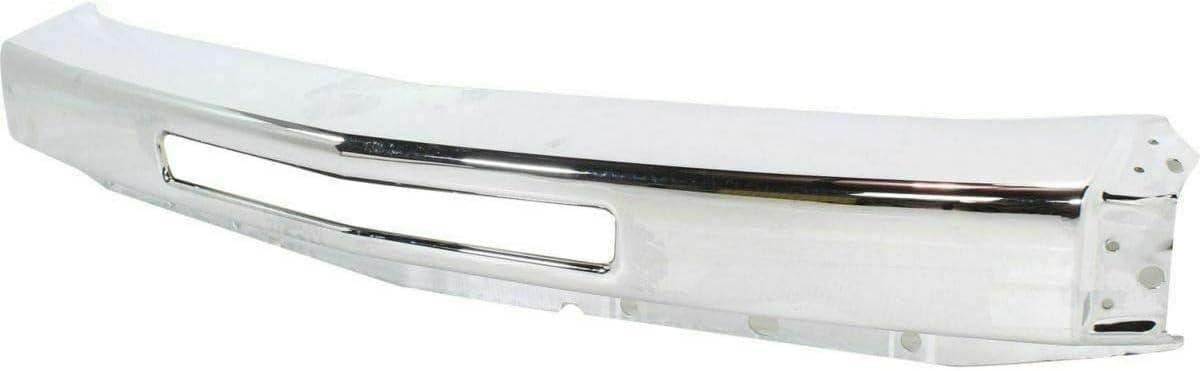 Front Bumper Chrome Steel + Lower Valance Air Deflector + Extension Textured + End Caps Primed RH & LH Direct Replacement Compatible With Chevrolet Silverado 1500 2007-2013 GM1092191