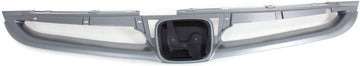 Front Grille Primed Shell & Insert Direct Replacement Compatible With 2006-2007 Honda Accord HO1200179 71121SDAA10ZA