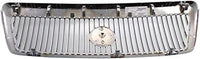 Front Grille Assembly Chrome Shell and Insert Plastic Without Emblem Direct Replacement Compatible With 2003-2005 Mercury Grand Marquis FO1200406 3W3Z8200AB