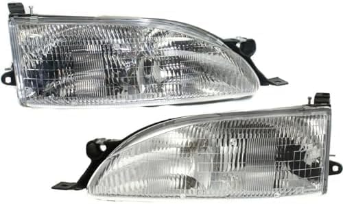 Set Of 2 Front Headlight Assembly Right Passenger & Left Driver Side Direct Replacement Compatible With 1995-1996 Toyota Camry TO2503112 TO2502112 8111006032 8115006032
