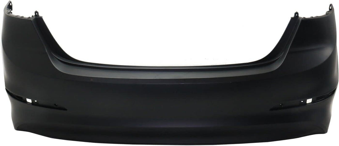 Rear Bumper Cover Primed + Lower Valance Textured Plastic Direct Replacement Compatible With Hyundai Elantra 2017-2018 HY1100223 HY1195118 86611F2000 86612F2000