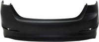 Rear Bumper Cover Primed + Lower Valance Textured Plastic Direct Replacement Compatible With Hyundai Elantra 2017-2018 HY1100223 HY1195118 86611F2000 86612F2000