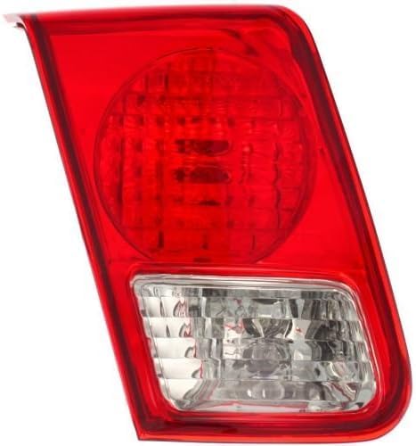 Tail Light Inner Assembly Left Driver Side Direct Replacement Compatible With 2003-2005 Honda Civic HO2800152 34156S5BA01
