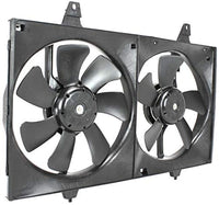 Front Radiator Cooling Dual Fan Plastic Direct Replacement Compatible with 1995-1999 Nissan Maxima / 1996-1999 Infiniti I30 IN3115101 NI3115103 NI3115109 214812L700 214813L900