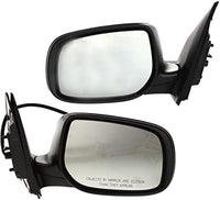Set Of 2 Front Power Mirror Manual Folding Non-Heated Primed Right Passenger & Left Driver Side Direct Replacement Compatible With 2009-2013 Toyota Corolla TO1320249 TO1320260