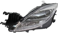Front Head Light Assembly Lens And Housing Left Driver Side Plastic Direct Replacement Compatible With 2009-2010 Mazda 6 MA2518127 GS3L510L0G