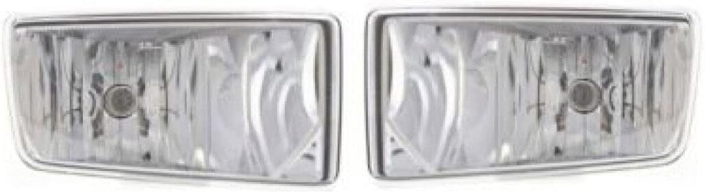 Front Bumper Chrome + Fog Lights Assembly + Impact Brackets Left Driver & Right passenger Side Direct Replacement Compatible With 2011-2014 Chevrolet Silverado 2500HD 3500HD GM1002837