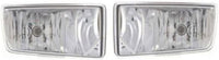 Front Bumper Chrome + Fog Lights Assembly + Impact Brackets Left Driver & Right passenger Side Direct Replacement Compatible With 2011-2014 Chevrolet Silverado 2500HD 3500HD GM1002837