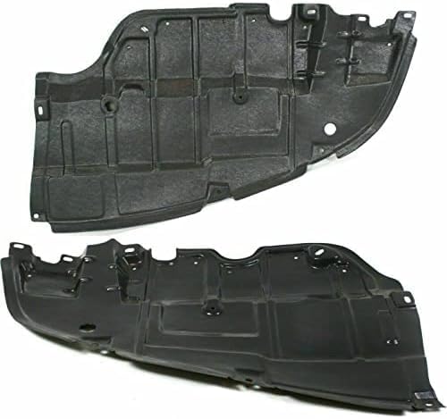 Front Engine Splash Shield Under Covers + Fender Liners Left Driver & Right Passenger Side Direct Replacement Compatible With 2009 Lexus ES350 LX1228105 LX1228106 LX1250116 LX1251116