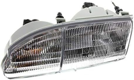 Set Of 2 Front Headlights Assembly Right Passenger & Left Driver Side Direct Replacement Compatible With 1994-1995 Ford Thunderbird FO2502128 FO2503128 F4SZ13008B F4SZ13008A