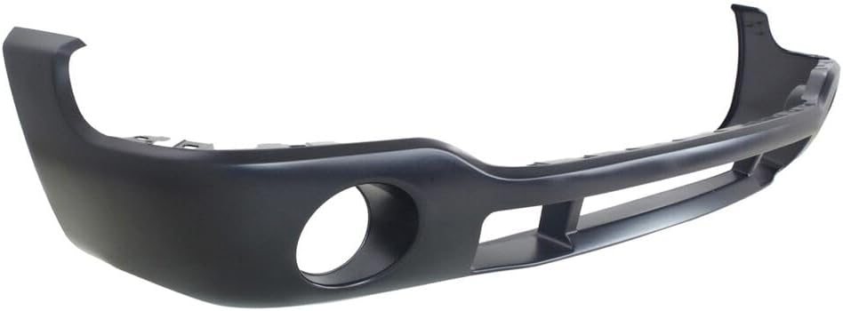 Front Bumper Cover Primed With Fog Light Holes Direct Replacement Compatible With 2003-2006 GMC Sierra 1500 2500HD 3500 GM1000684 12335963 88979837