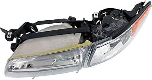 Set Of 2 Front Head Light Assembly Halogen Left Driver & Right Passenger Side Direct Replacement Compatible With 1997-2003 Pontiac Grand Prix GM2502170 GM2503170 19149891 19149893