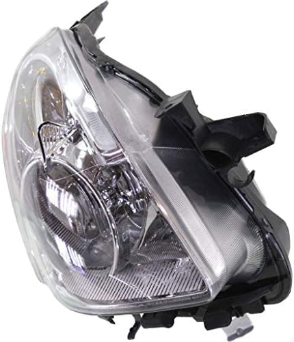 Front Bumper Primed Plastic + Head Lights + Fog Lamp Molding Left Driver & Right Passenger Side Direct Replacement Compatible with 2010-2012 Nissan Altima