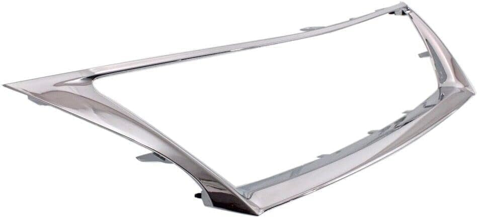 Front Bumper Grille Molding Chrome Plastic Direct Replacement Compatible With 2009-2010 Lexus IS250 / IS350 LX1210105 5311153190