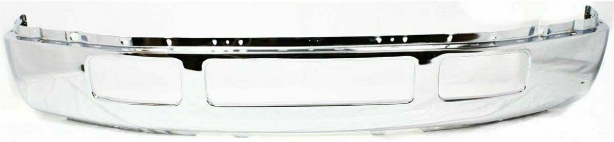 AUTOS PARTS PLUS Front Bumper + Grille Chrome Shell With Horizontal Bar Insert + Upper Cover + Lower Valance Textured Direct Replacement Compatible With 2006-2007 Ford F-250 / F-350 Super Duty