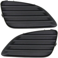 Set Of 2 Front Fog Light Cover Textured Left Driver & Right Passenger Side Direct Replacement Compatible With 2010-2011 Toyota Camry TO1038130 TO1039130 5212706140 5212806140