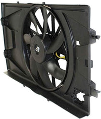 Front Radiator Cooling Fan Assembly Plastic Direct Replacement Compatible with 2003-2007 Saturn Ion GM3115177 15860809