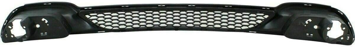 Front Bumper Cover Primed With Fog Light Holes + Lower Grille Textured Gray Direct Replacement Compatible With 2011-2020 Dodge Grand Caravan CH1000A02 CH1036115 68088966AA 68100690AA