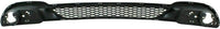 Front Bumper Cover Primed With Fog Light Holes + Lower Grille Textured Gray Direct Replacement Compatible With 2011-2020 Dodge Grand Caravan CH1000A02 CH1036115 68088966AA 68100690AA