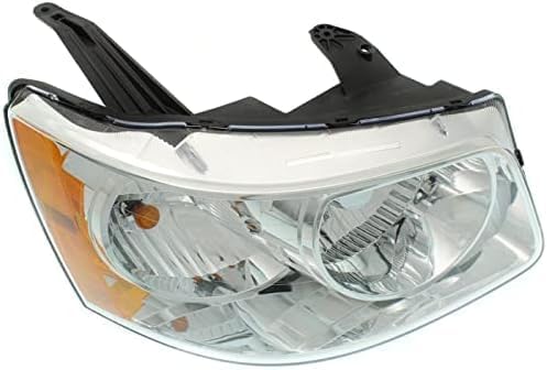 Set Of 2 Front Head Light Assembly Plastic Left Driver & Right Passenger Side Direct Replacement Compatible With 2006-2009 Pontiac Torrent GM2502284 GM2503284 15890727 15890728