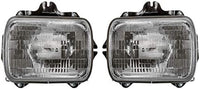 Set Of 2 Front Headlight Assembly Right Passenger & Left Driver Side Direct Replacement Compatible With 1987-1995 Toyota 4Runner / Pickup / 1995-1997 Tacoma TO2500113 TO2501117