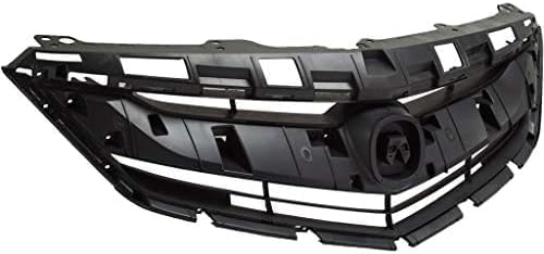 Front Grille Assembly Textured Shell and Insert Plastic Direct Replacement Compatible With 2016-2018 Acura ILX AC1200129 71121TX6A51