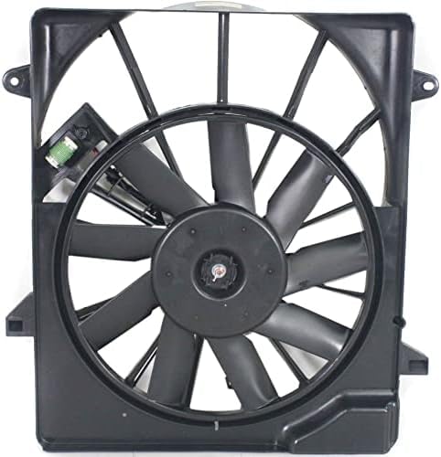 Front Radiator Fan Shroud Assembly Direct Replacement Compatible with 2007-2011 Dodge Nitro CH3115153 68003974AB