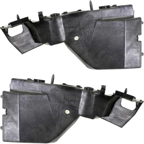 Set Of 2 Front Bumper Cover Guide Bracket Plastic Right Passenger & Left Driver Side Direct Replacement Compatible With 2009-2017 Audi Q5 / 2014-2017 SQ5 AU1043100 AU1042100