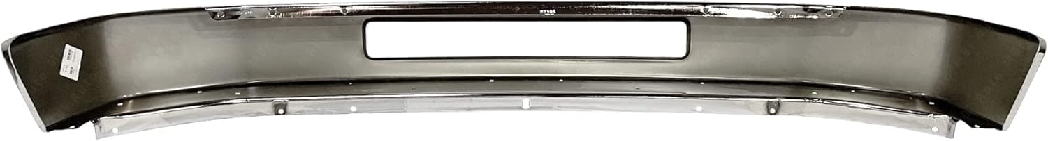 Front Bumper Chrome Steel + Lower Valance Textured Direct Replacement Compatible With 2008-2014 Ford Econoline VAN FO1002410 FO1095226 8C2Z17757B 8C2Z17626AA