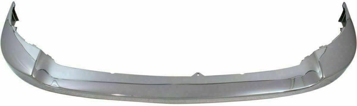 Front Bumper Upper Cover Chrome Plastic Direct Replacement Compatible With 2011-2014 Chevrolet Silverado 2500HD 3500HD GM1014106 25883355