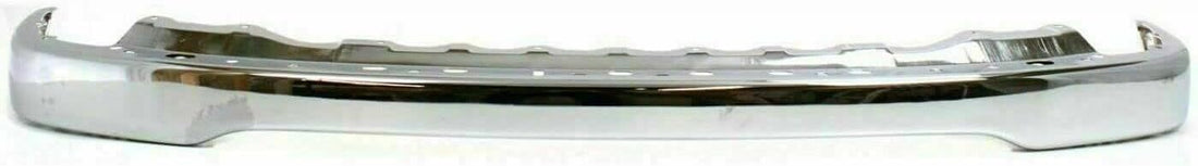 Front Bumper Chrome + Upper Cover + Lower Valance + Retainer + Brackets Left Driver And Right Side Direct Replacement Compatible With 2001-2004 Toyota Tacoma TO1002174 TO1087112