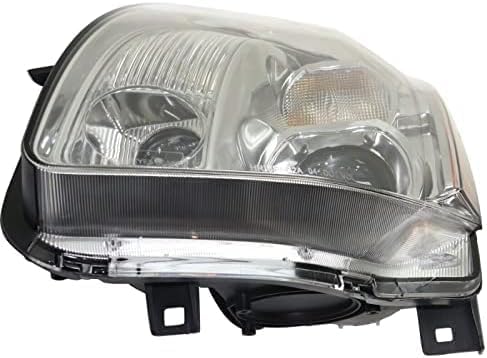 Set Of 2 Front Head Light Assembly Plastic Left Driver & Right Passenger Side Direct Replacement Compatible With 2004-2006 Nissan Maxima NI2502183 NI2502150 NI2503183 NI2503150