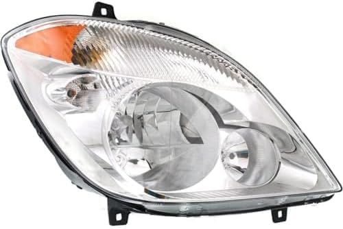 Set of 2 Front Headlight Assembly Right Passenger & Left Driver Side Direct Replacement Compatible With 2007-2013 Dodge/Freightliner/Mercedes Benz Sprinter Van CH2503198 MB2503191