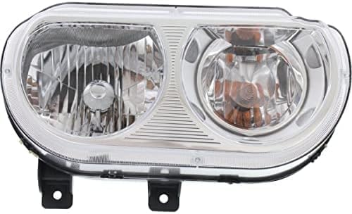 Set Of 2 Front Headlight Assembly Right Passenger & Left Driver Side Direct Replacement Compatible With 2008-2014 Dodge Challenger CH2519137 CH2518137 5028776AA 5028777AA