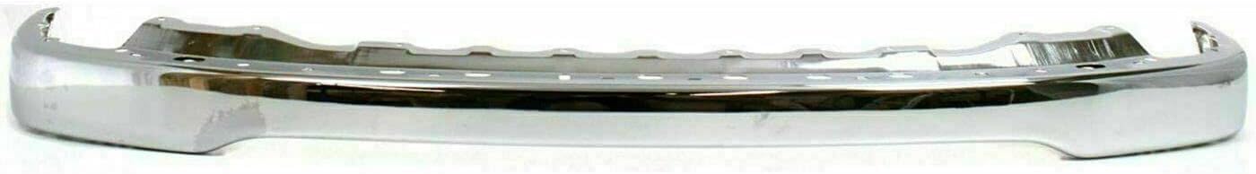 Front Bumper Chrome Steel + Bracket Set Of 2 Right Passenger & Left Driver Side Direct Replacement Compatible With Toyota Tacoma 2001-2004 TO1002174 TO1066134 TO1067134 52101AD030