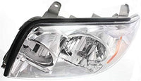 Set Of 2 Front Head Light Assembly Lens And Housing Plastic Left Driver & Right Passenger Side Direct Replacement Compatible With 2003-2005 Toyota 4Runner TO2502146 TO2503146