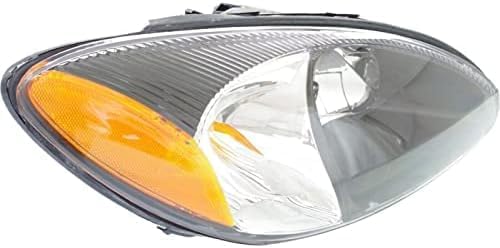 Set Of 2 Front Headlight Lens And Housing Right Passenger & Left Driver Side Direct Replacement Compatible With 2000-2007 Ford Taurus FO2502206 FO2503206 3F1Z13008AB 3F1Z13008AA