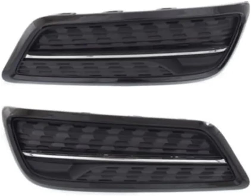 Set Of 2 Front Fog Light Cover Primed With Chrome Right Passenger & Left Driver Side Direct Replacement Compatible With 2014-2016 Acura MDX AC1039105 AC1038105 71102TZ5A00 71107TZ5A01
