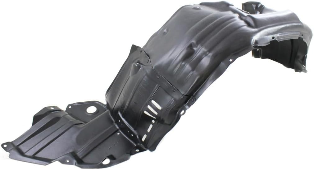 Front Fender Liner Vacuum Form Left Driver Side Without Towing Package Direct Replacement Compatible With 2011-2013 Toyota Highlander TO1248172 538060E070