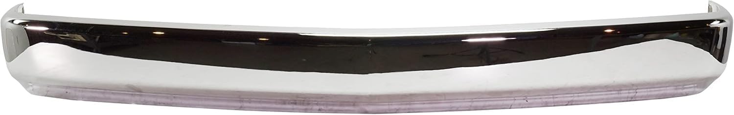 Front Bumper Face Bar Chrome Steel With License Plate Holes Direct Replacement Compatible With 1988-2002 Chevrolet & GMC C/K Series GM1002266 15680830