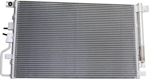 Front A/C Condenser Aluminum Core Direct Replacement Compatible With 2016-2017 Chevrolet Equinox GM3030316 23400197