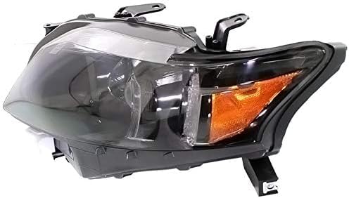 Set Of 2 Front Head Light Assembly With Black Interior Plastic Left Driver & Right Passenger Side Direct Replacement Compatible With 2010-2012 Lexus RX350 LX2503155 LX2502155