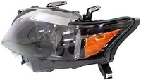 Set Of 2 Front Head Light Assembly With Black Interior Plastic Left Driver & Right Passenger Side Direct Replacement Compatible With 2010-2012 Lexus RX350 LX2503155 LX2502155
