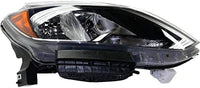 Set Of 2 Front Head Light Assembly Plastic Left Driver & Right Passenger Side Direct Replacement Compatible With 2016-2019 Nissan Sentra NI2503244 NI2502244 260103YU0A 260603YU0A