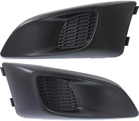 Set Of 2 Front Fog Lights Cover Plastic Left Driver & Right Passenger Side Direct Replacement Compatible With 2012-2016 Chevrolet Sonic GM1039134 GM1038134 96694774 96694768