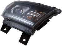 Set Of 2 Front Head Light Assembly With Black Interior Halogen Right Passenger & Left Driver Side Direct Replacement Compatible With 2014-2017 Dodge Durango CH2503255 CH2502255