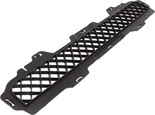 Front Bumper Lower Grille Textured Gray Plastic Without Fog Light Holes Direct Replacement Compatible With 2006-2010 Hummer H3 HU1036100 25821170